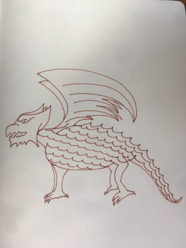 Mostly fierce dragon