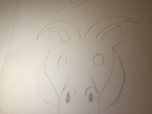 Pig dragon sketch