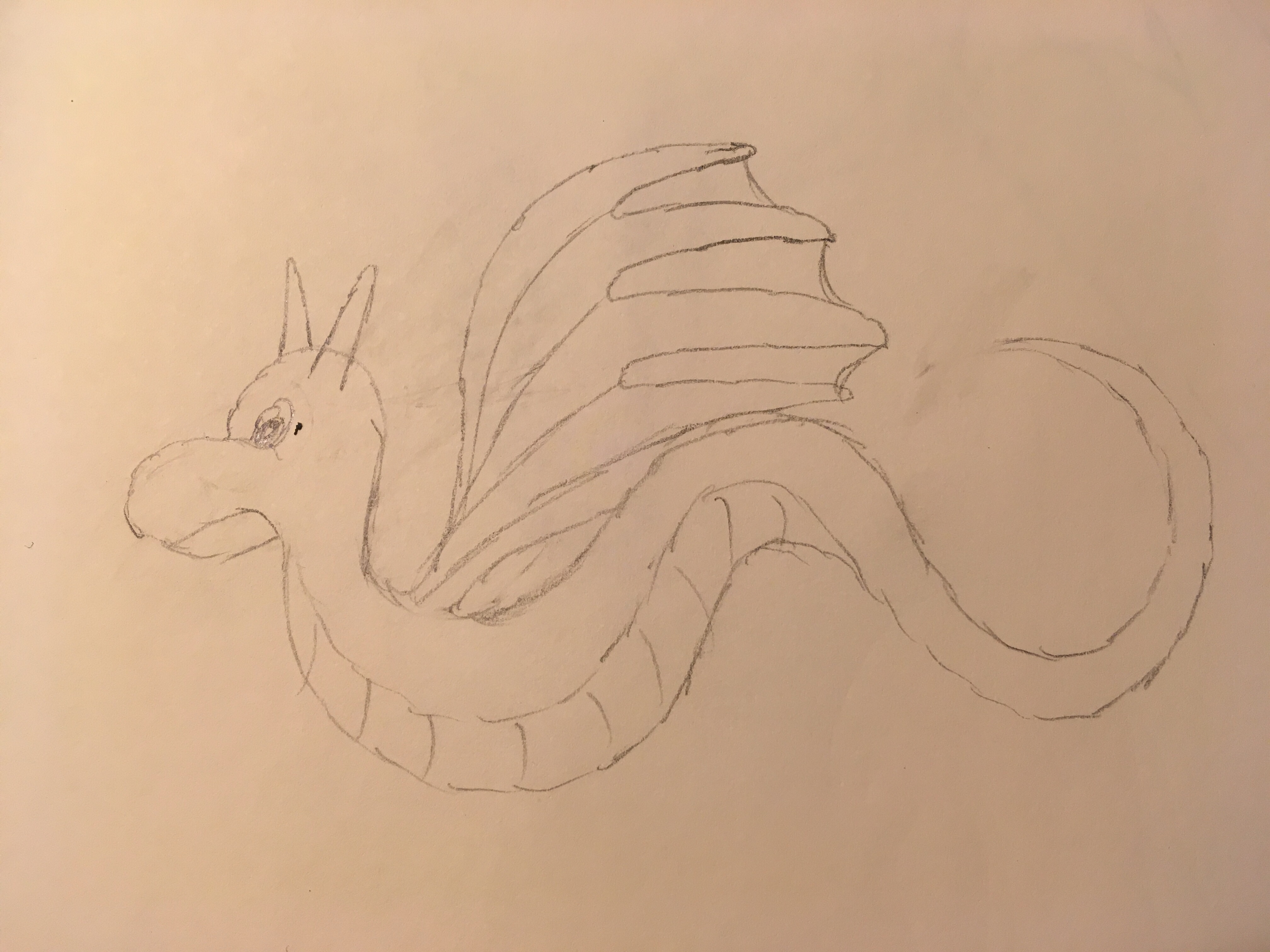 Dragon with awkward wings that I will probably erase