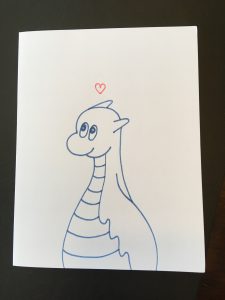 Dragon with heart